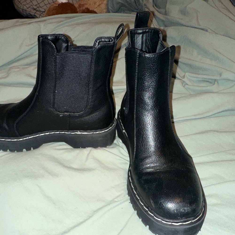 Sincerely Jules leather combat boots